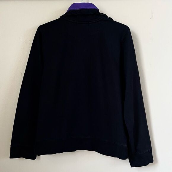 LRL Lauren Y2K Green Label Active Preppy Black Purple Athleisure Sweatshirt XL - Picture 4 of 13